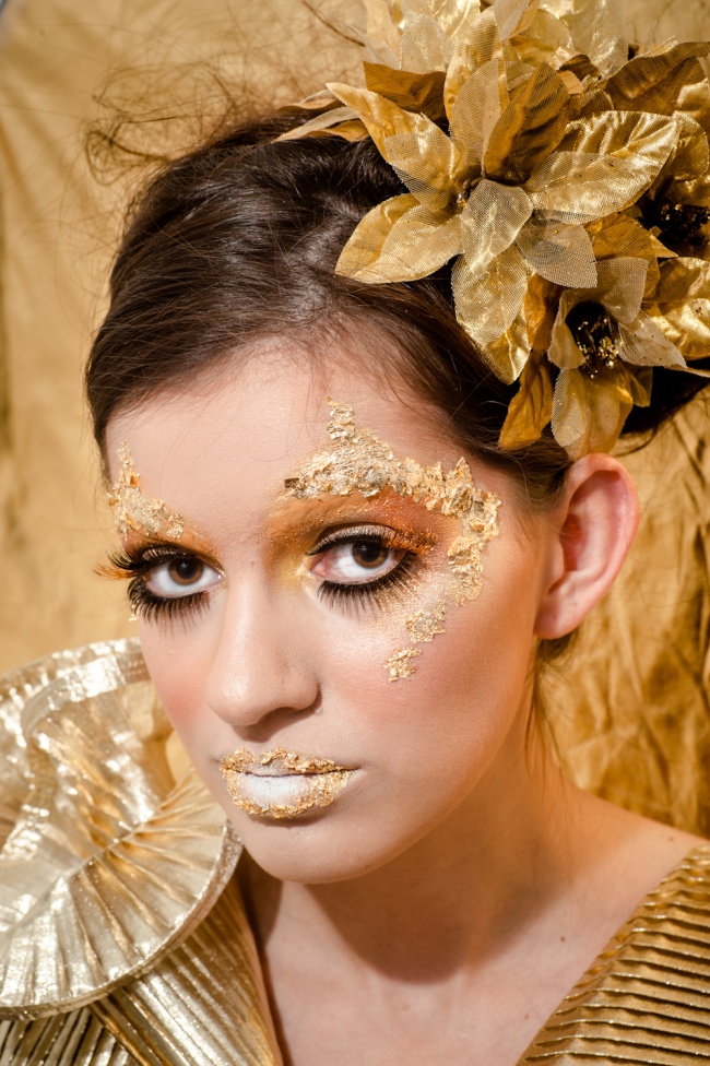 Hunger Games photoshoot, District 1, Luxury, gold flake, beauty, glamour, romance, gilded age, budget
